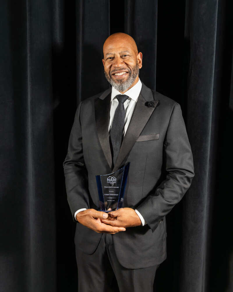 The NARI President's Award is bestowed upon individuals who have provided outstanding support and assistance to the NARI (National Association of the Remodeling Industry) President in achieving their goals. These awards recognize exceptional service, leadership, and dedication to the association and the remodeling industry.